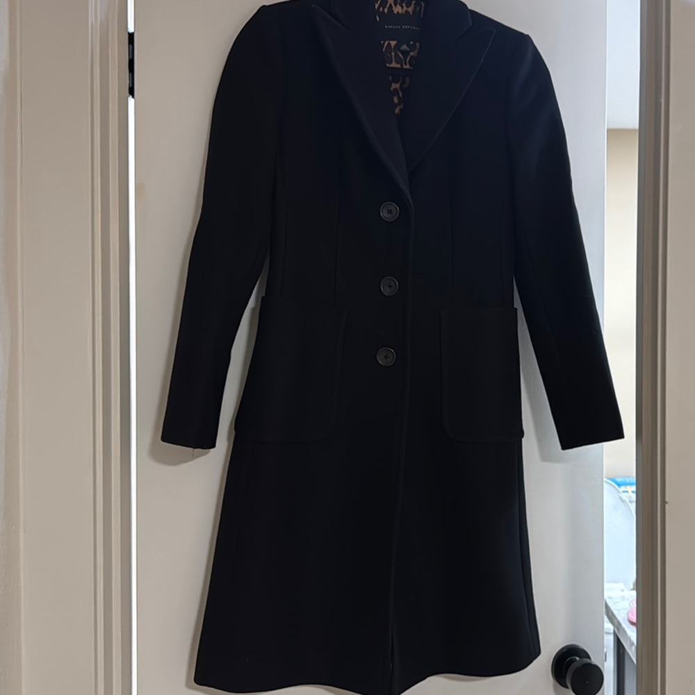 Banana Republic Black Pea Coat